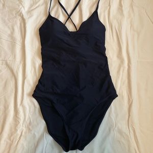 Aerie Lace Up Back One Piece